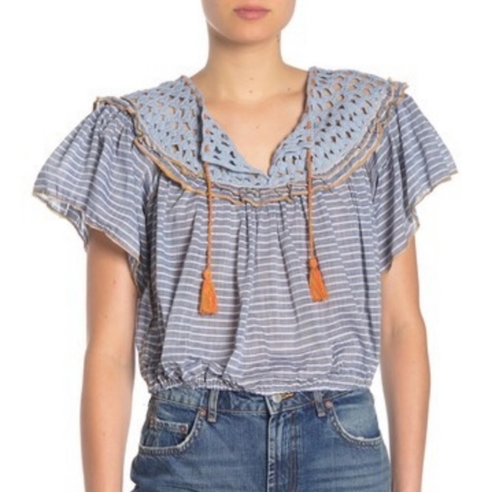 New, Free People Allora Allora Blouse ☀️